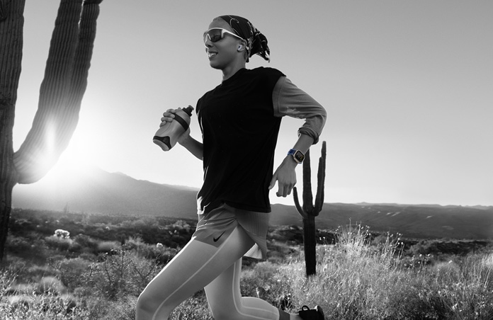 „Workout Buddy“ kai ką praneša bėgikui dykumoje