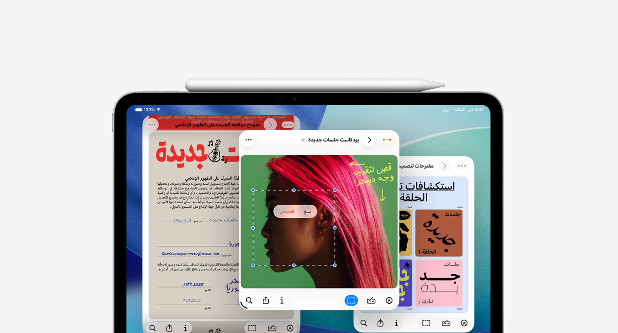 iPad يعرض تطبيق المعاينة الجديد