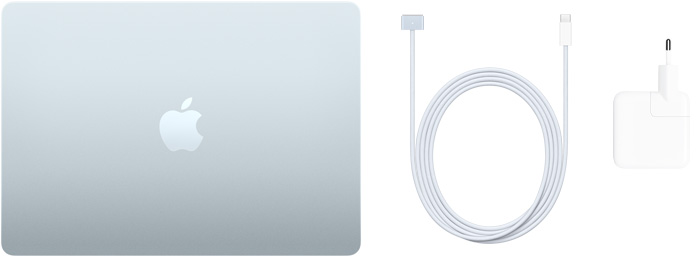 13‑calowy MacBook Air, przewód z USB‑C na MagSafe 3 i zasilacz USB‑C o mocy 30 W