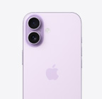 iPhone 17, parte posterior, color lavanda, sistema de dos cámaras Fusion en la parte superior izquierda