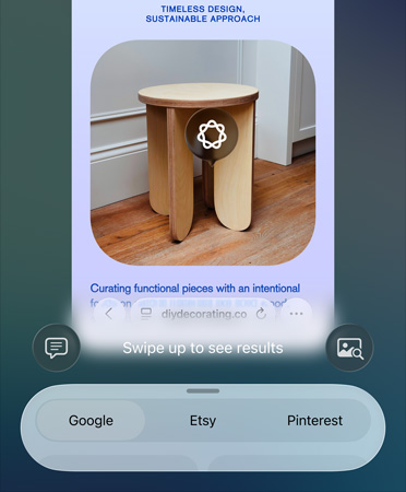 Funcția Inteligență vizuală în utilizare